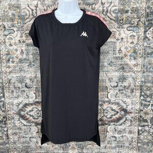 Kappa Banda Aurion Tshirt Dress Size X Small Black Pink S